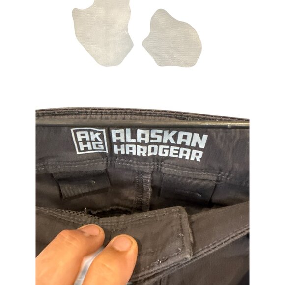 Alaskan Hardgear Utility Shorts Gray Cotton Blend Size 38 Adjustable Belt Pocket - Picture 2 of 5